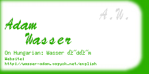 adam wasser business card